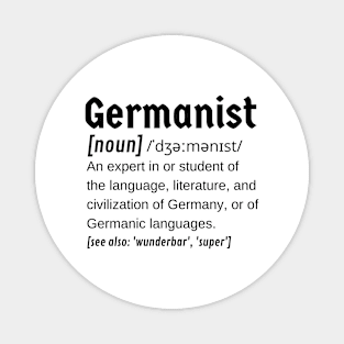 Germanist Germany or German Language Expert or Student Magnet